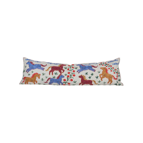 At Desenli Suzani Kırlent Kılıfı 45 x 150 cm