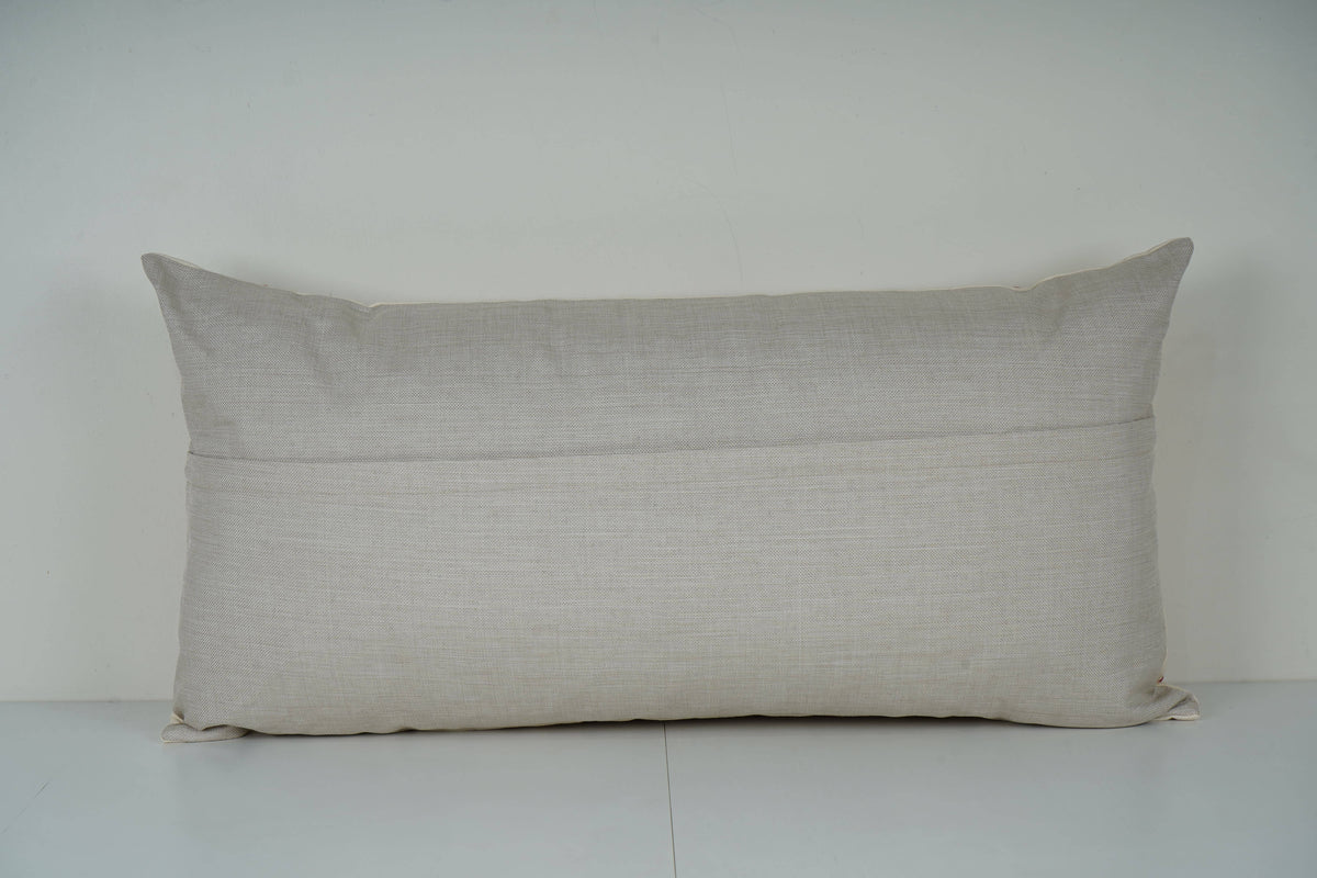 Geyik Desenli Suzani Kırlent Kılıfı 45 x 85 cm