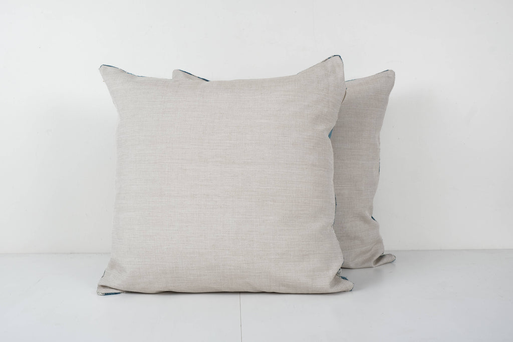 İpek Ikat Kadife Kırlent Kılıfı 2'li Set 58 x 58 cm