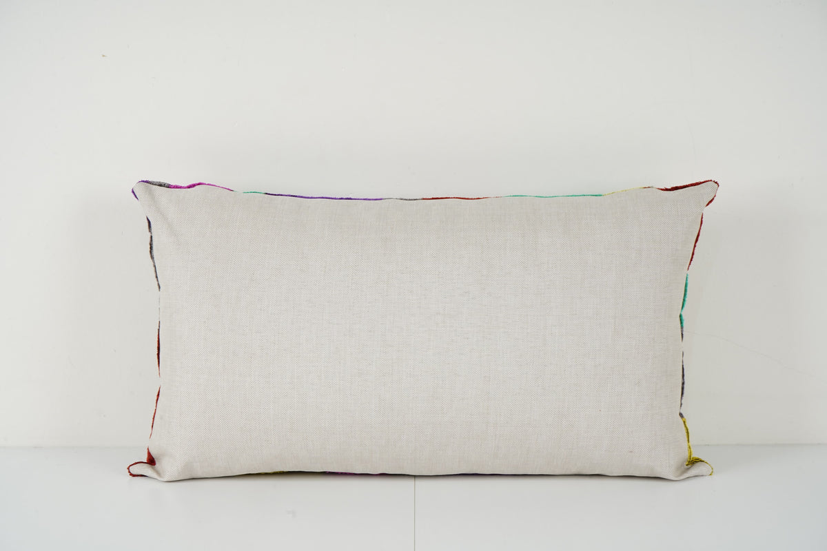 İpek Ikat Kadife Kırlent Kılıfı 40 x 60 cm