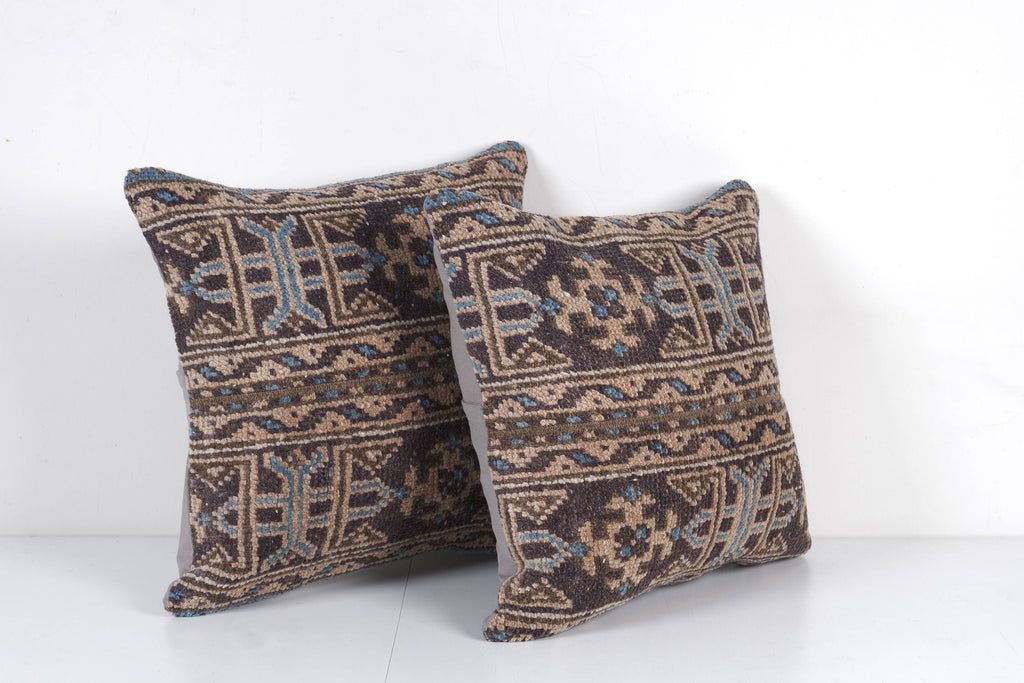 Halı Kırlent Kılıfı 2'li Set 48 x 48 cm