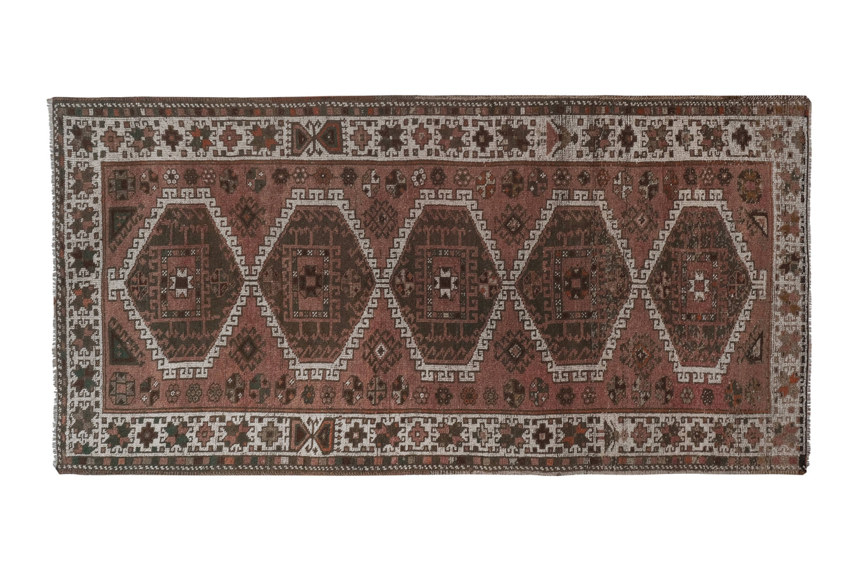 Vintage Kürt Halı Yolluk 133 x 262 cm