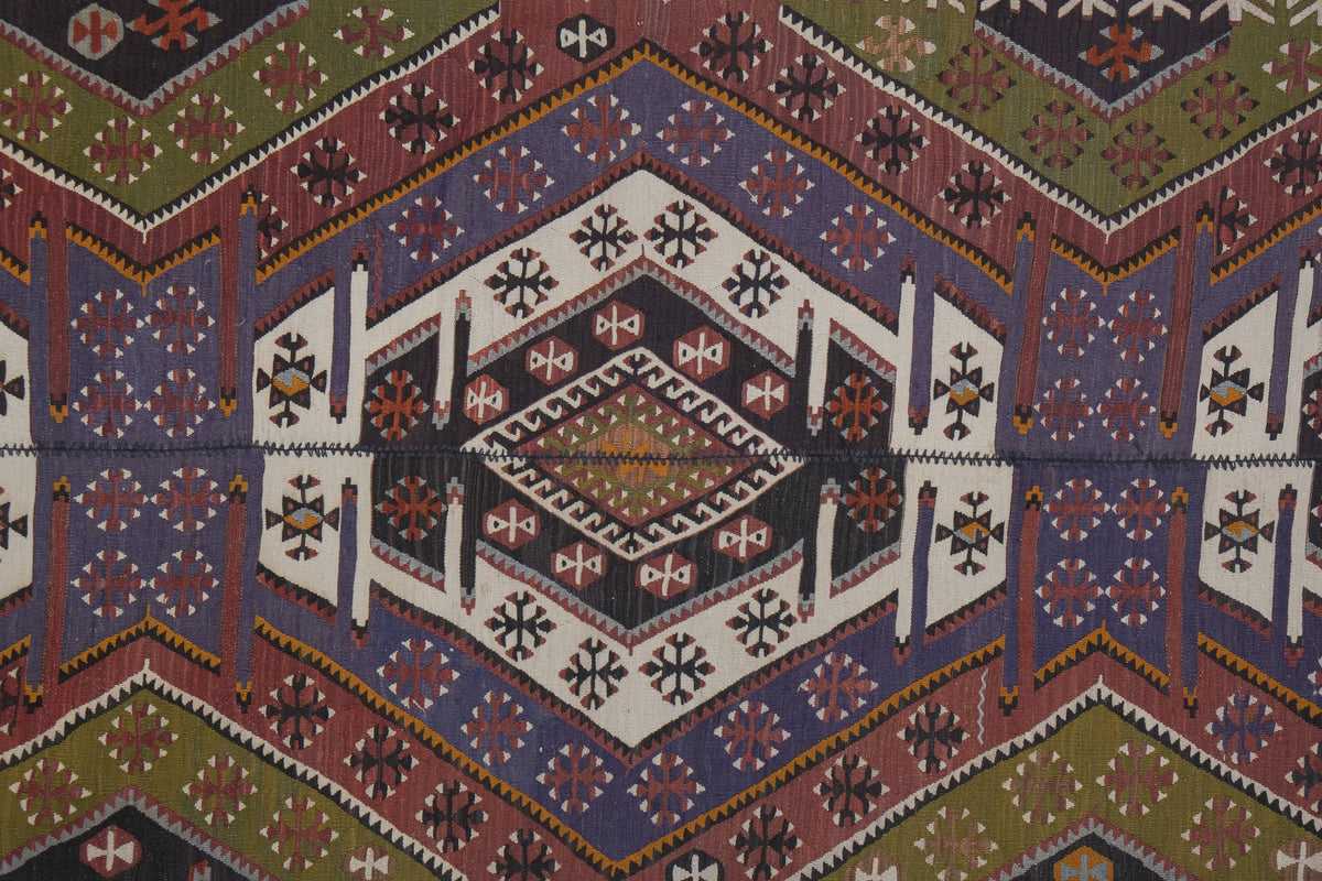 Vintage Anadolu Kilim 150 x 363 cm