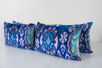İpek Ikat Kadife Kırlent Kılıfı 40 x 120 cm