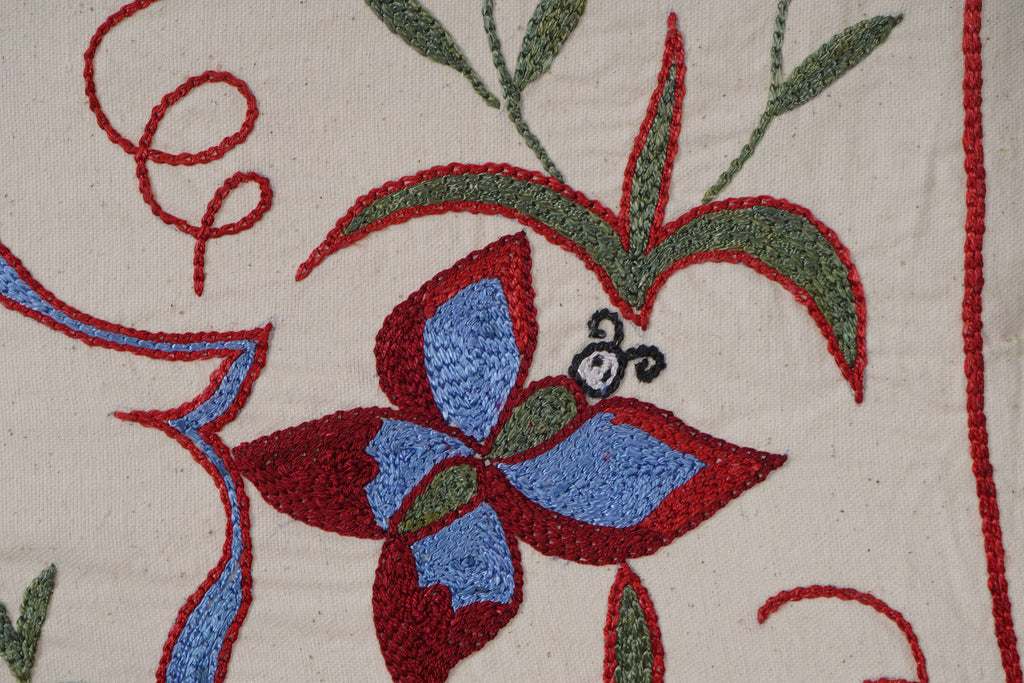 Balık Desenli Suzani Duvar Örtüsü 50 x 148 cm