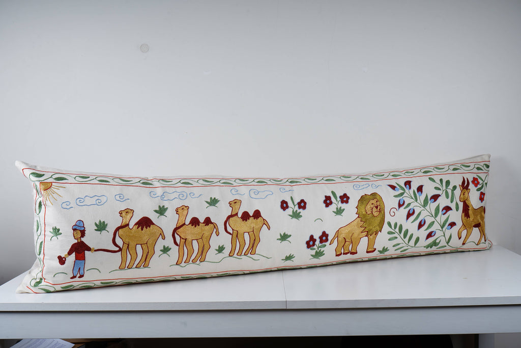 Suzani Kırlent Kılıfı 45 x 180 cm