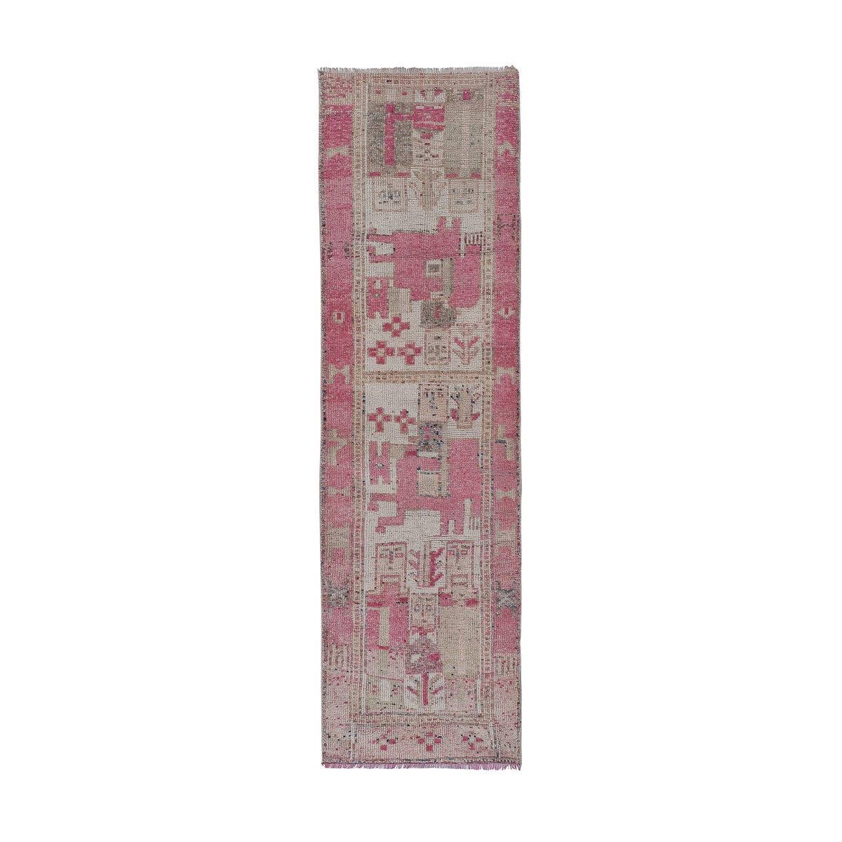 Vintage Kürt Halı Yolluk 99 x 330 cm