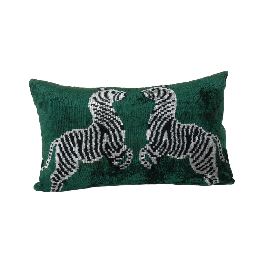 İpek Ikat Kadife Kırlent Kılıfı 40 x 60 cm