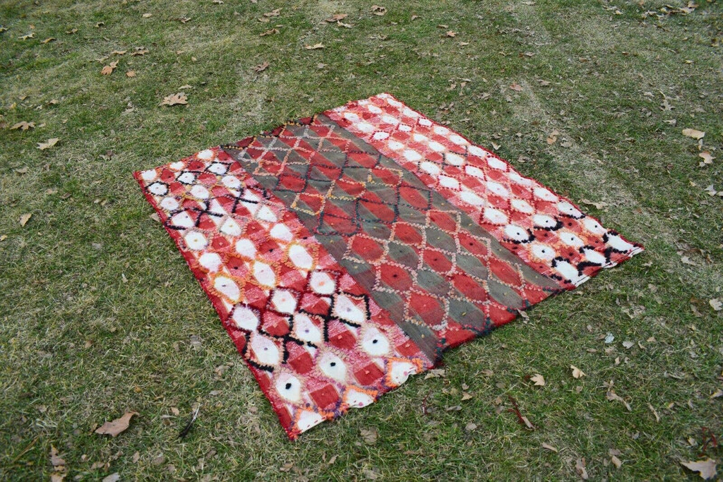 Vintage Türk Tulu Halı 141 x 165 cm