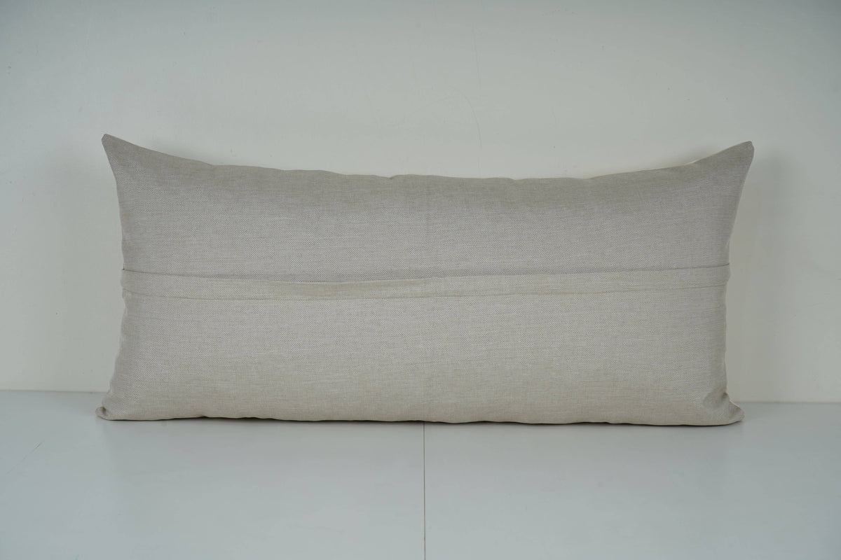 Kuş Desenli Suzani Kırlent Kılıfı 40 x 85 cm