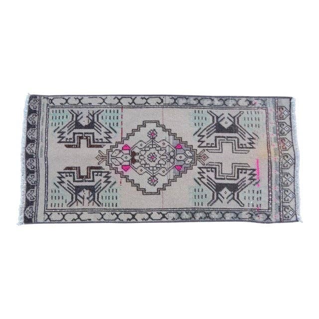 Vintage Türk Halı 49 x 102 cm