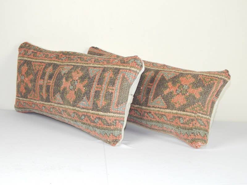 Halı Kırlent Kılıfı 2'li Set 25 x 56 cm