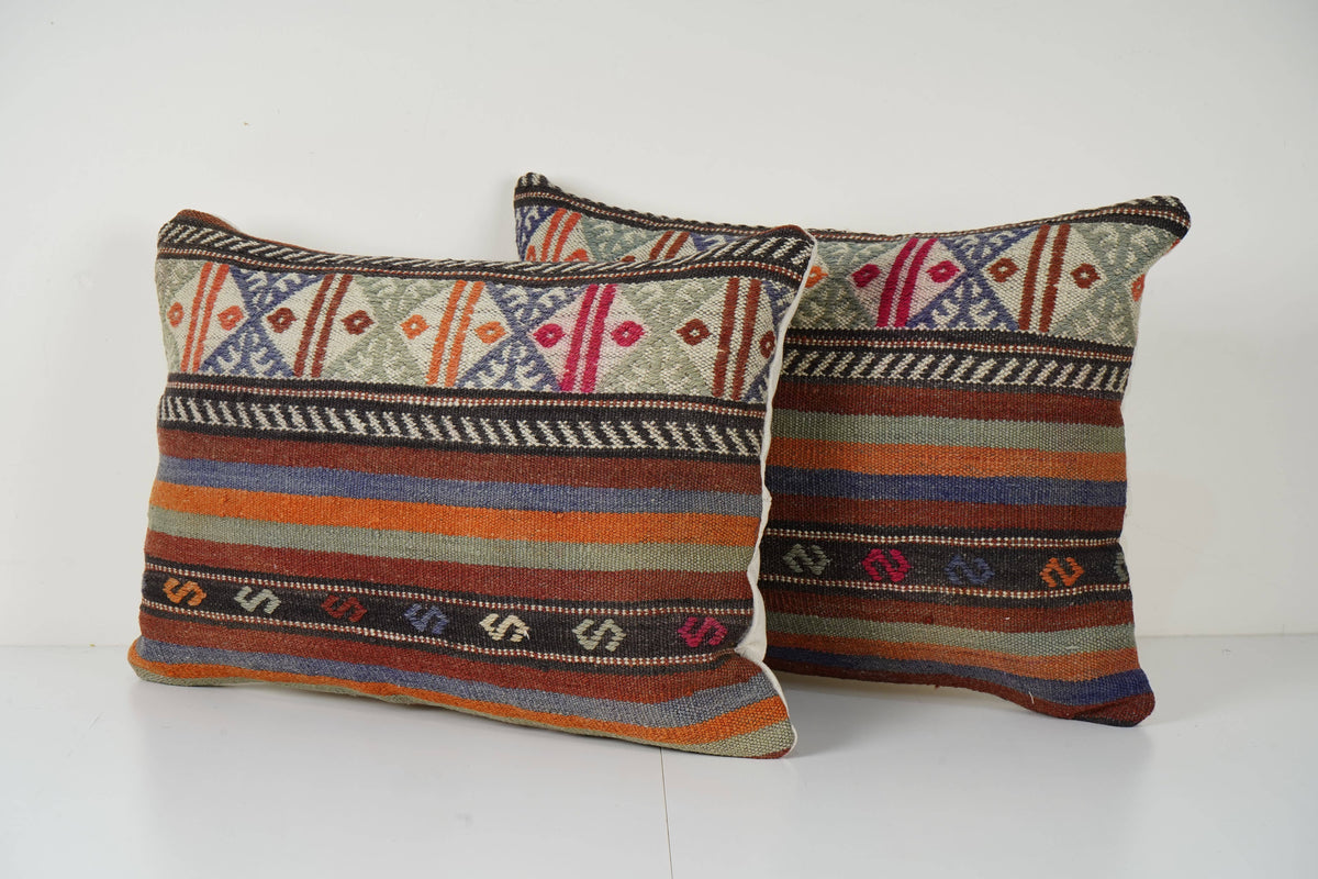 Kilim Kırlent Kılıfı 2'li Set 45 x 60 cm