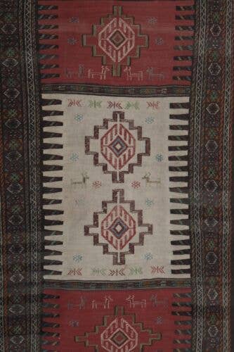 Vintage Sumak Kilim 107 x 185 cm