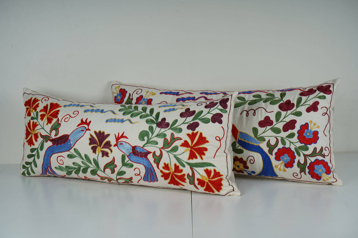 Suzani Kırlent Kılıfı 2'li Set 40 x 90 cm