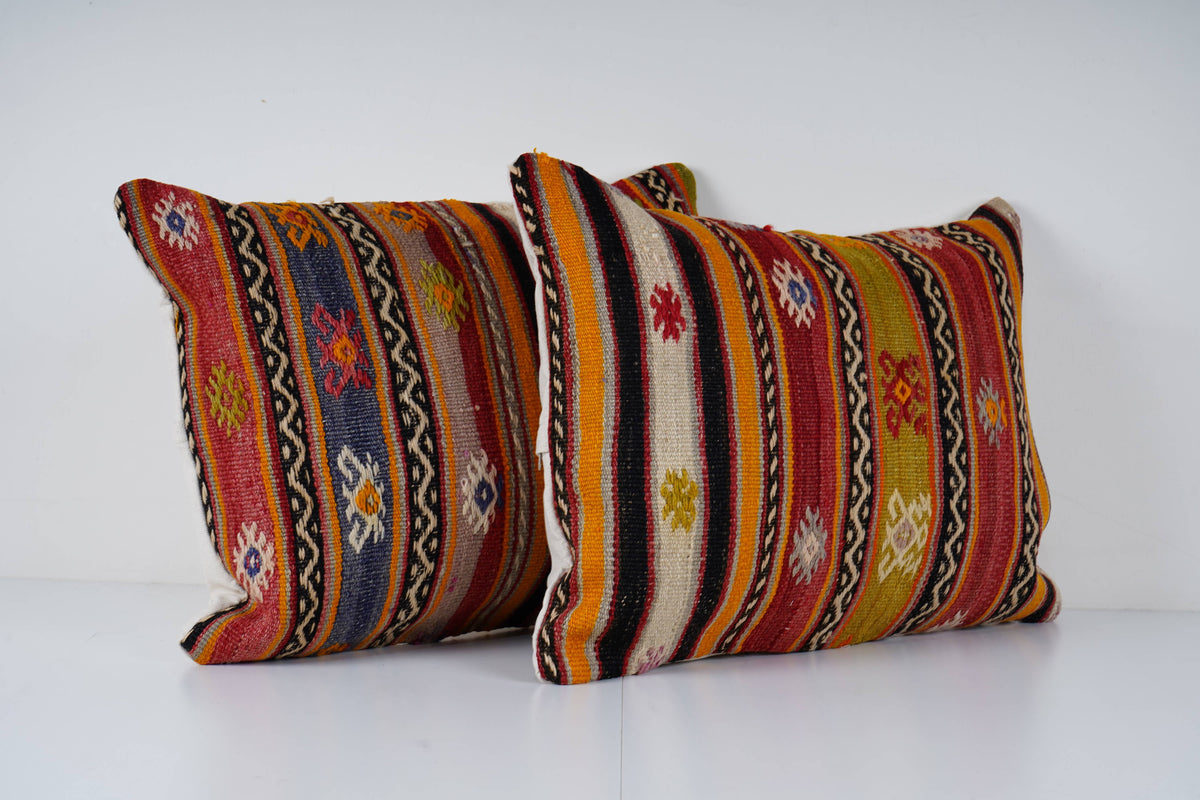 Kilim Kırlent Kılıfı 2'li Set 45 x 60 cm