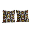 İpek Ikat Kadife Kırlent Kılıfı 2'li Set 54 x 57 cm