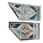 Vintage Türk Yastık Halı 2'li Set 53 x 95 cm