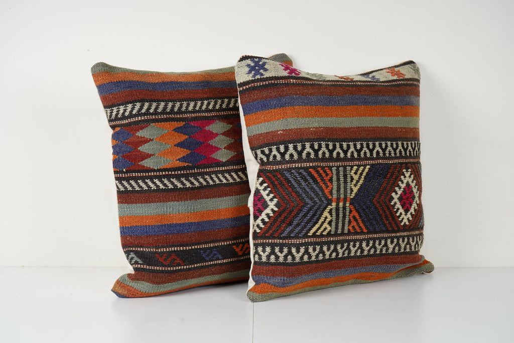 Kilim Kırlent Kılıfı 2'li Set 50 x 50 cm