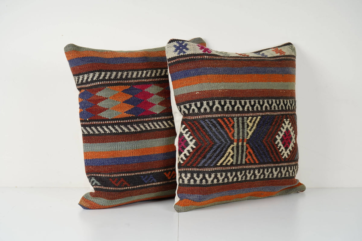 Kilim Kırlent Kılıfı 2'li Set 50 x 50 cm