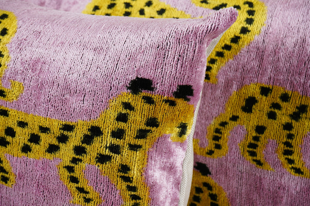 İpek Ikat Kadife Kırlent Kılıfı 3'li Set 40 x 60 cm