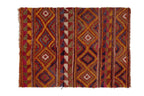 Vintage Türk Damalı Tulu Halı 116 x 162 cm