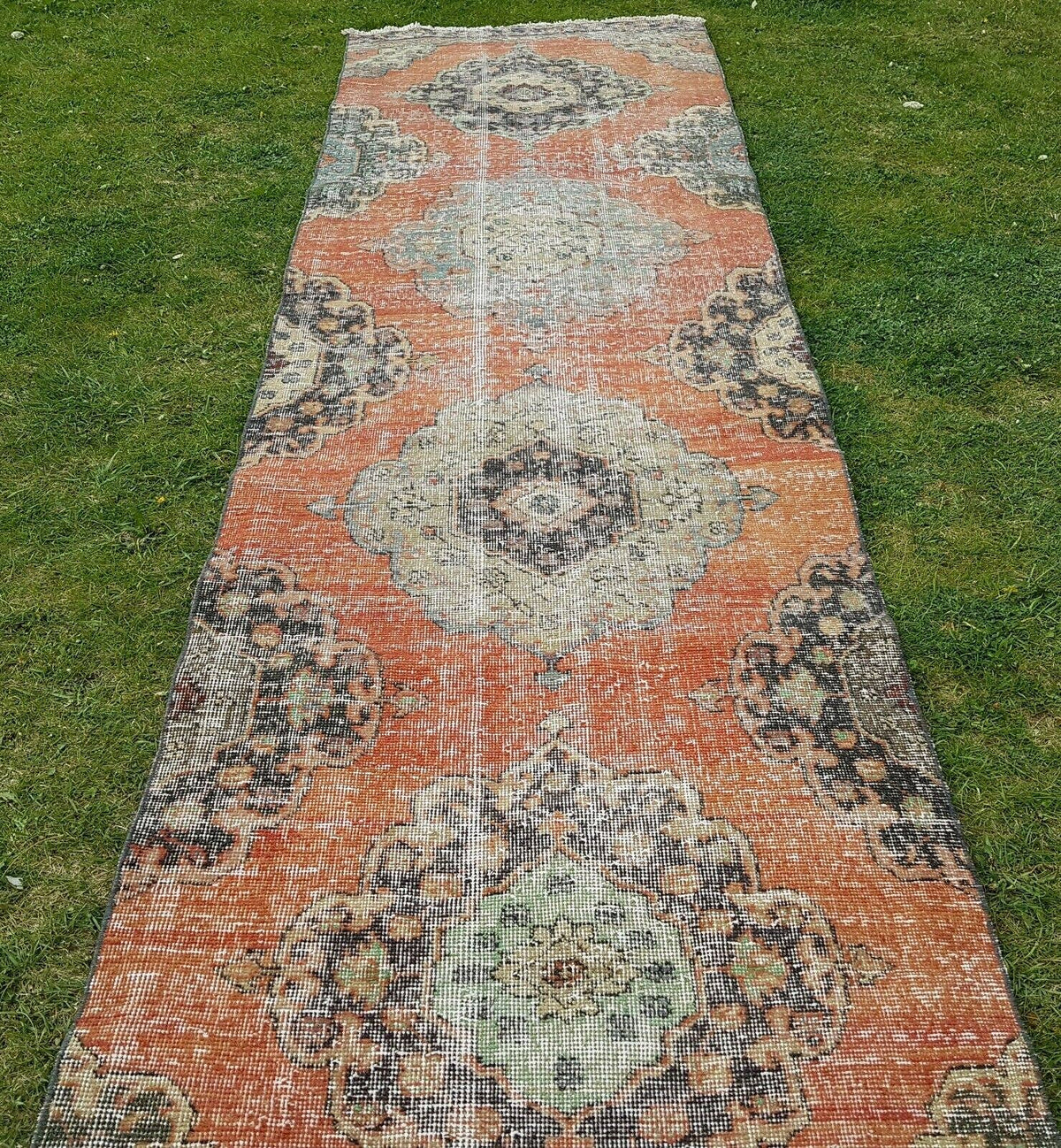 Vintage Türk Halı Yolluk 89 x 391 cm