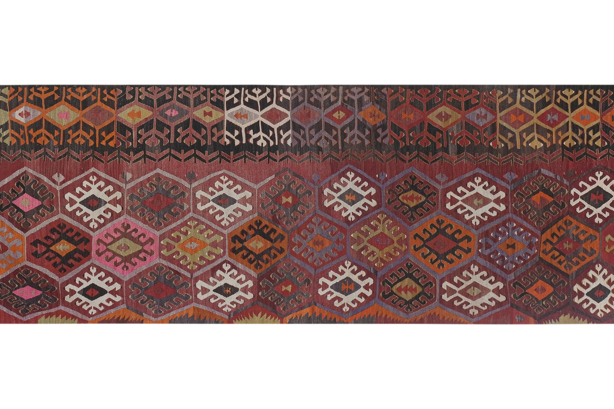 Vintage Kilim Yolluk 115 x 375 cm