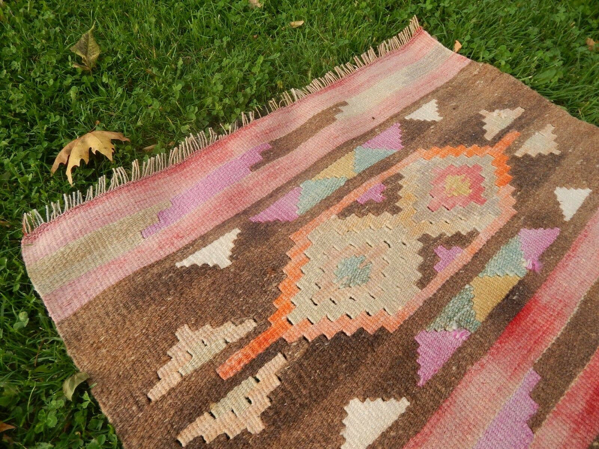 Vintage Kürt Kilim Yolluk 78 x 298 cm