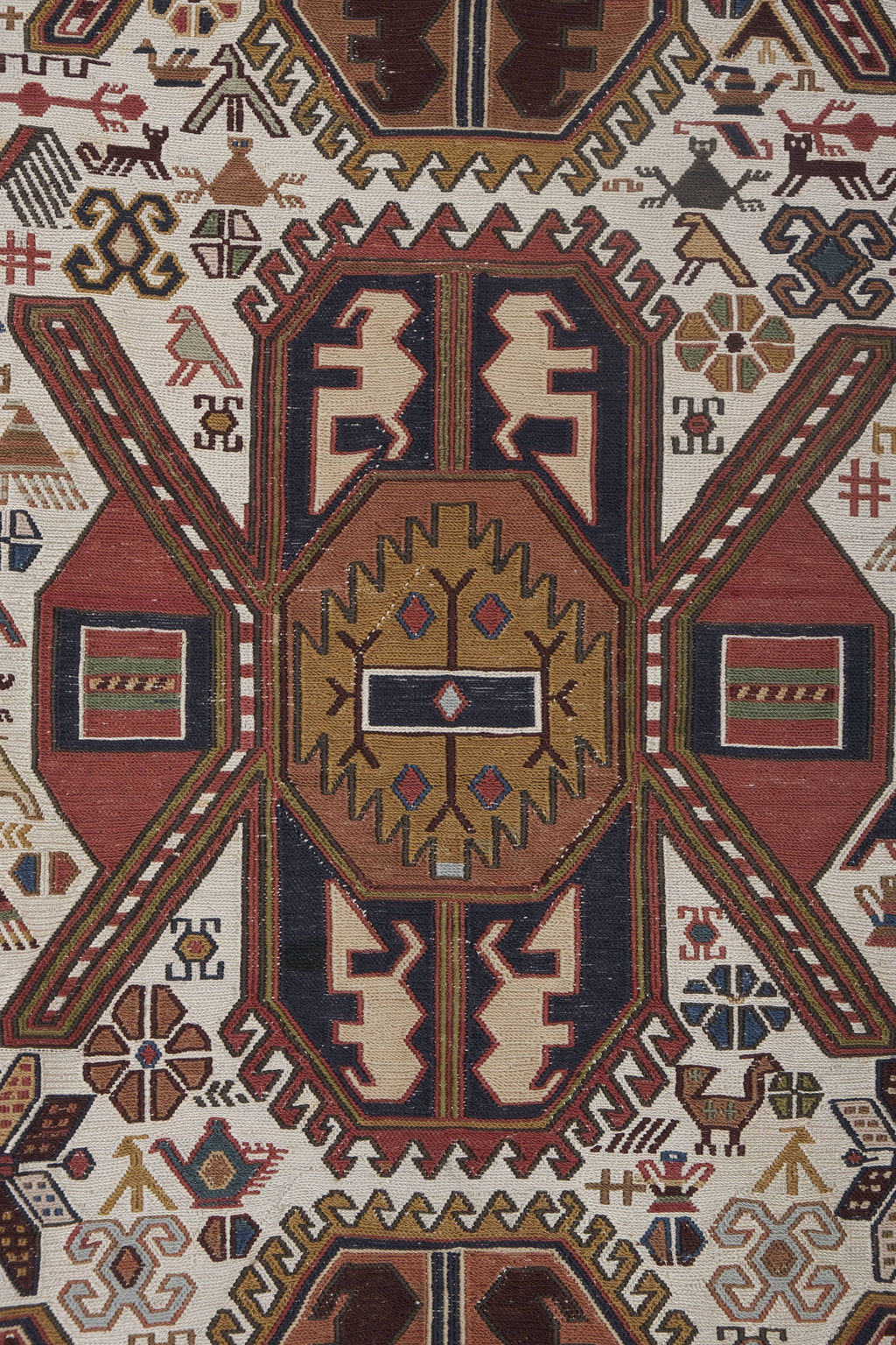 Vintage Türk Sumak Halı 107 x 192 cm