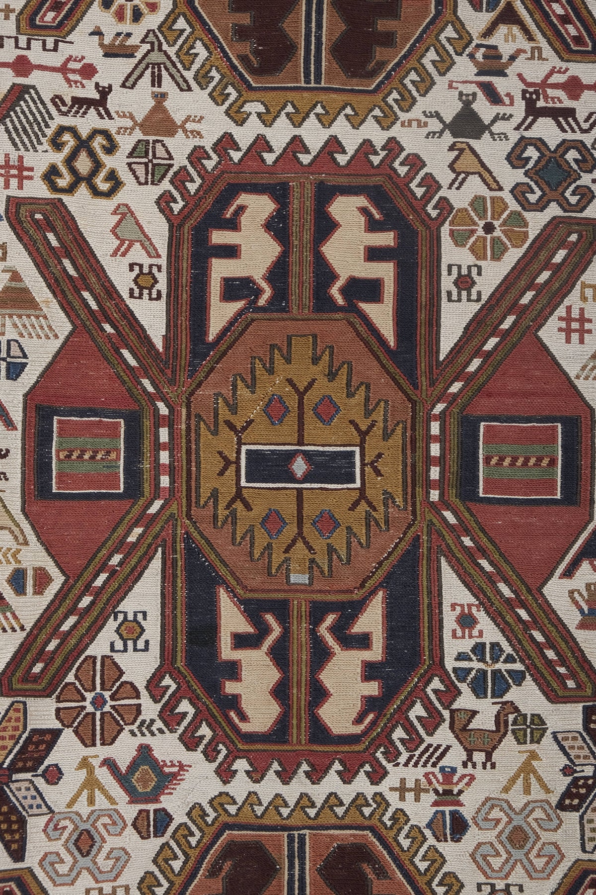 Vintage Türk Sumak Halı 107 x 192 cm