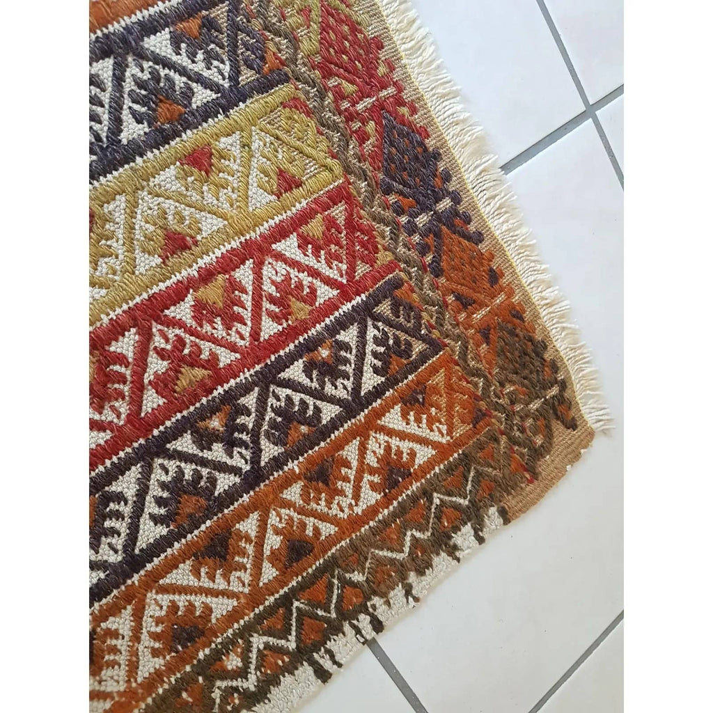 Vintage Uşak Yastık Halı 49 x 85 cm
