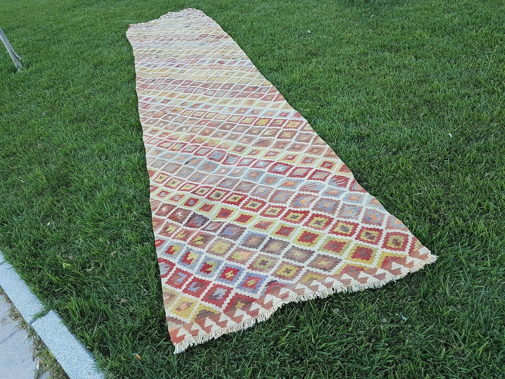 Vintage Türk Halı Yolluk 100 x 495 cm