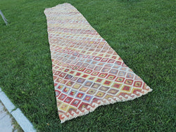 Vintage Türk Halı Yolluk 100 x 495 cm