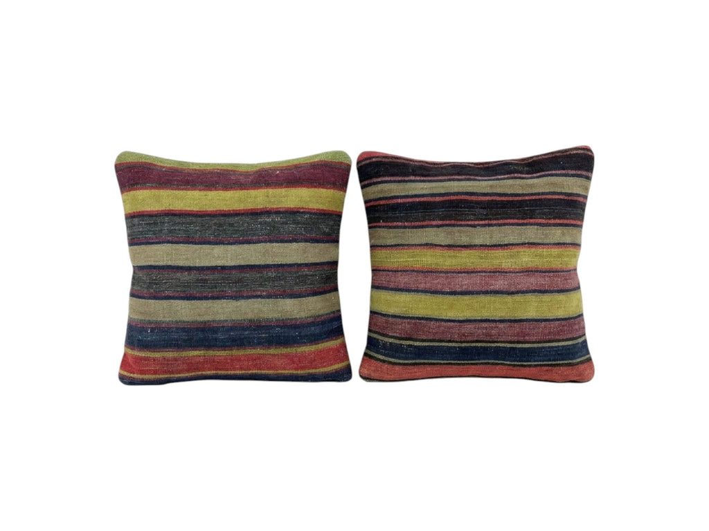 Türk Kilim Kırlent Kılıfı 2'li Set 60 x 60 cm