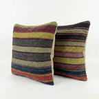 Türk Kilim Kırlent Kılıfı 2'li Set 60 x 60 cm