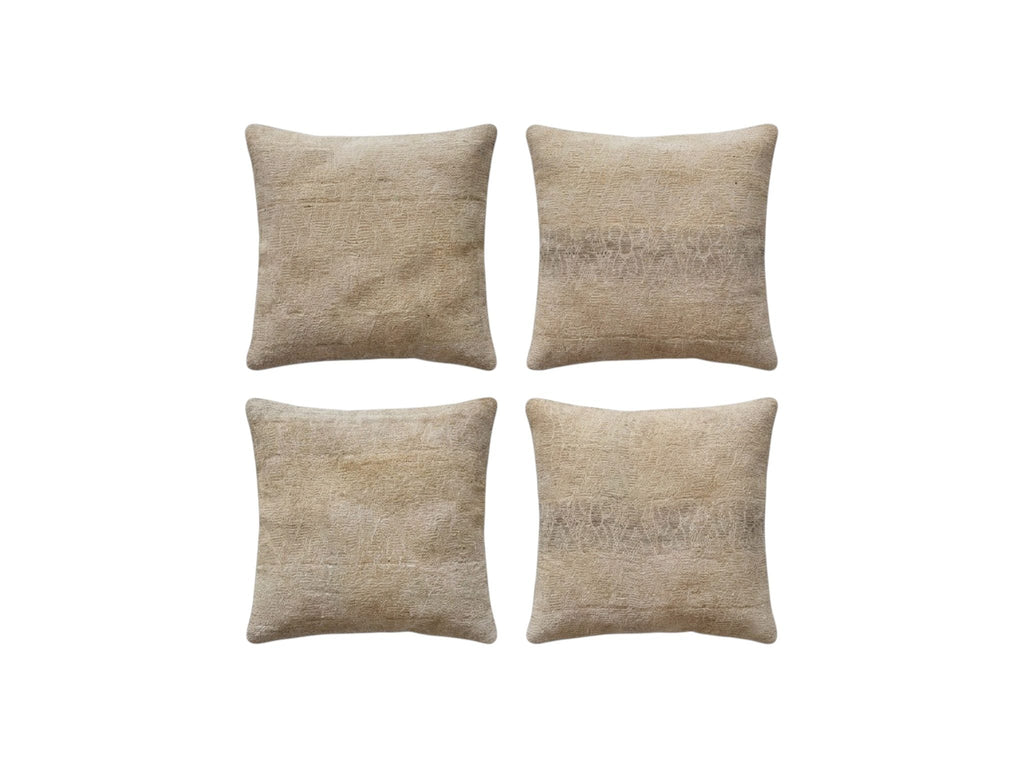 Türk Kilim Kırlent Kılıfı 4'li Set 60 x 60 cm
