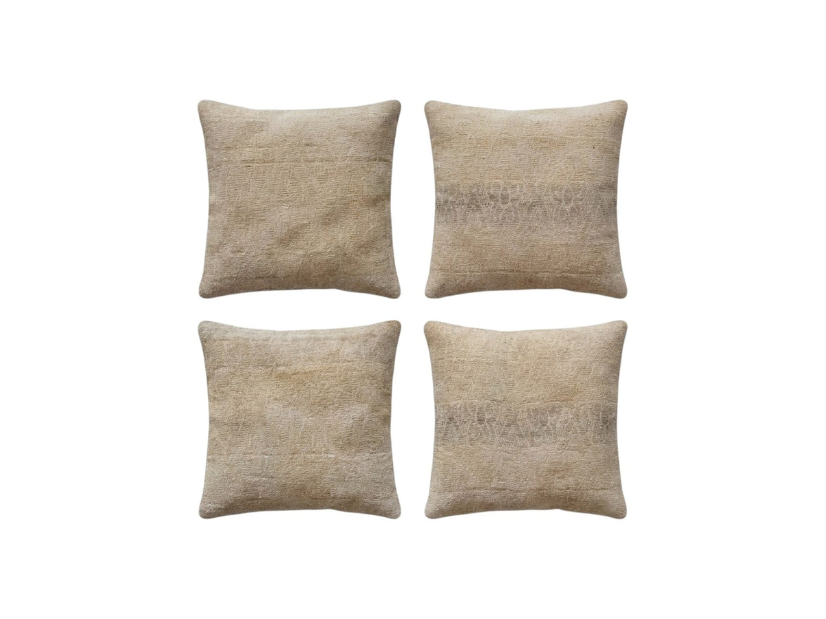 Türk Kilim Kırlent Kılıfı 4'li Set 60 x 60 cm