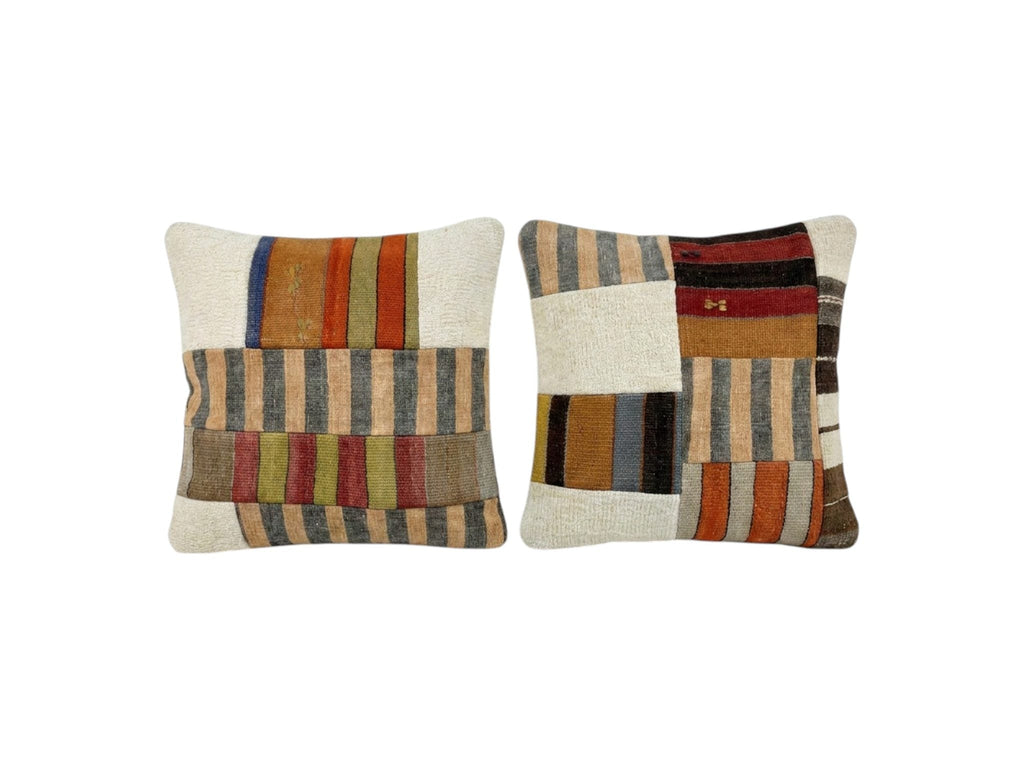 Türk Kilim Kırlent Kılıfı 2'li Set 49 x 50 cm
