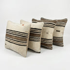 Türk Kilim Kırlent Kılıfı 4'li Set 58 x 58 cm