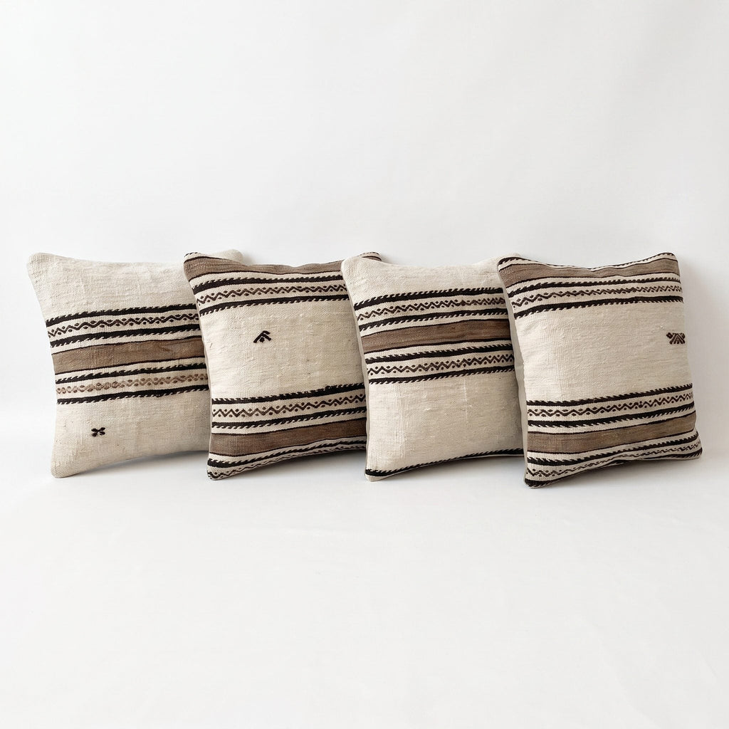 Türk Kilim Kırlent Kılıfı 4'li Set 58 x 58 cm