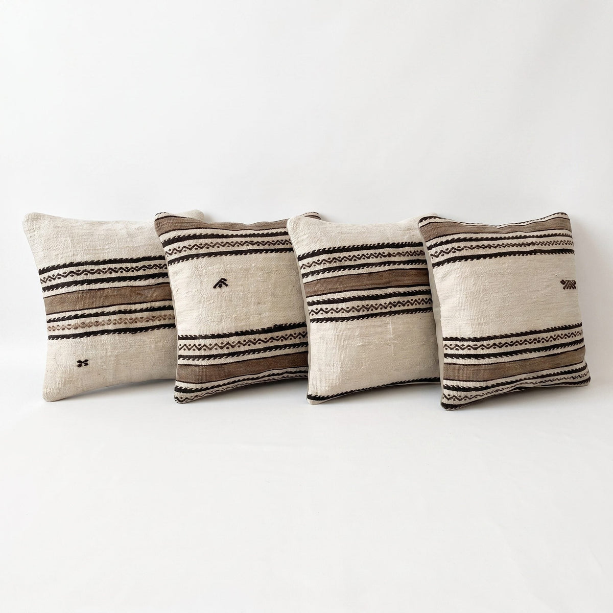 Türk Kilim Kırlent Kılıfı 4'li Set 58 x 58 cm