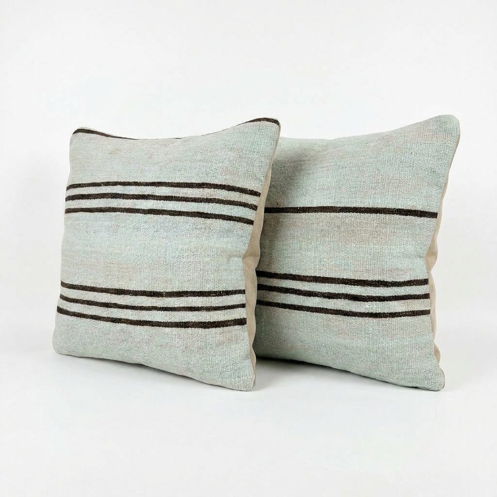 Türk Kilim Kırlent Kılıfı 2'li Set 48 x 48 cm