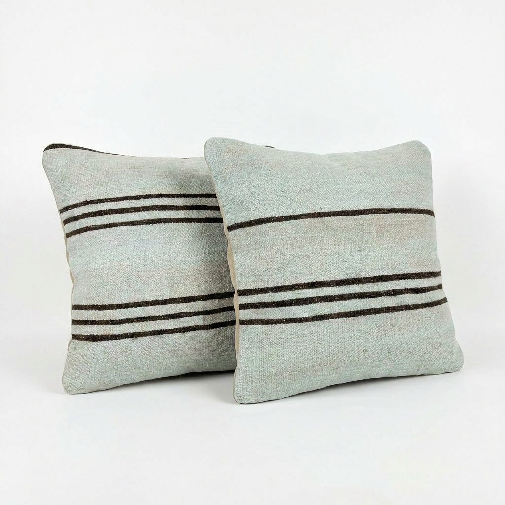 Türk Kilim Kırlent Kılıfı 2'li Set 48 x 48 cm