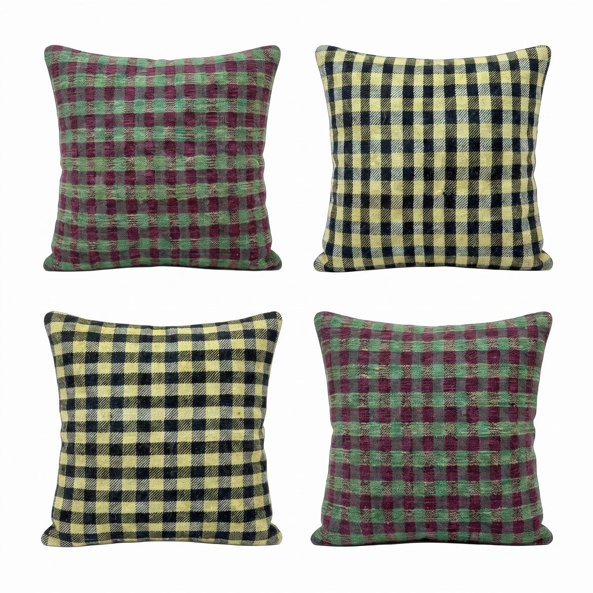 Türk Kilim Kırlent Kılıfı 4'li Set 40 x 40 cm
