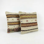Türk Kilim Kırlent Kılıfı 2'li Set 50 x 50 cm