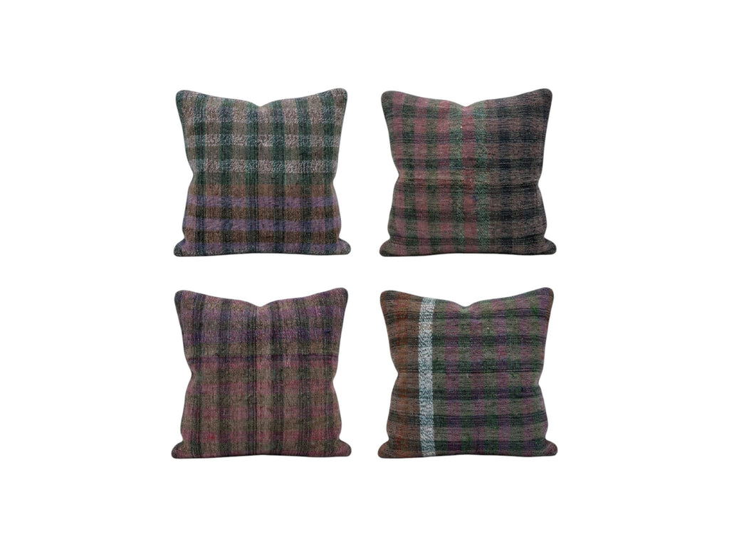 Türk Kilim Kırlent Kılıfı 4'li Set 40 x 40 cm
