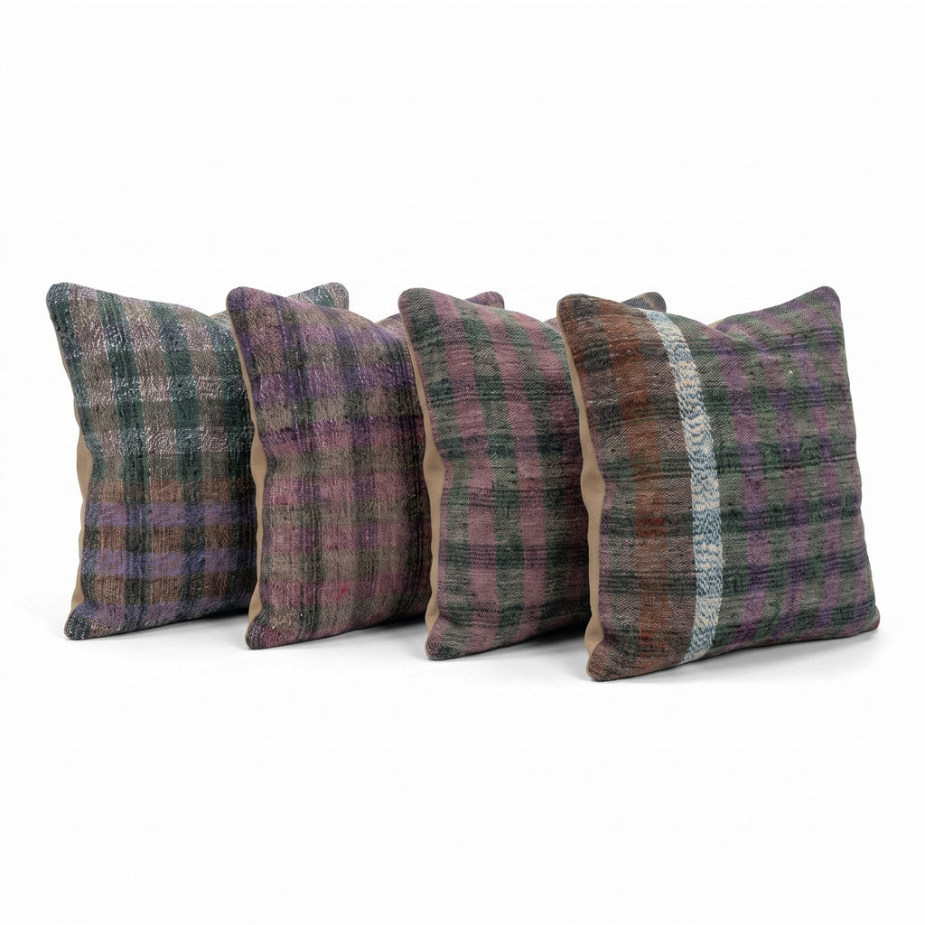 Türk Kilim Kırlent Kılıfı 4'li Set 40 x 40 cm