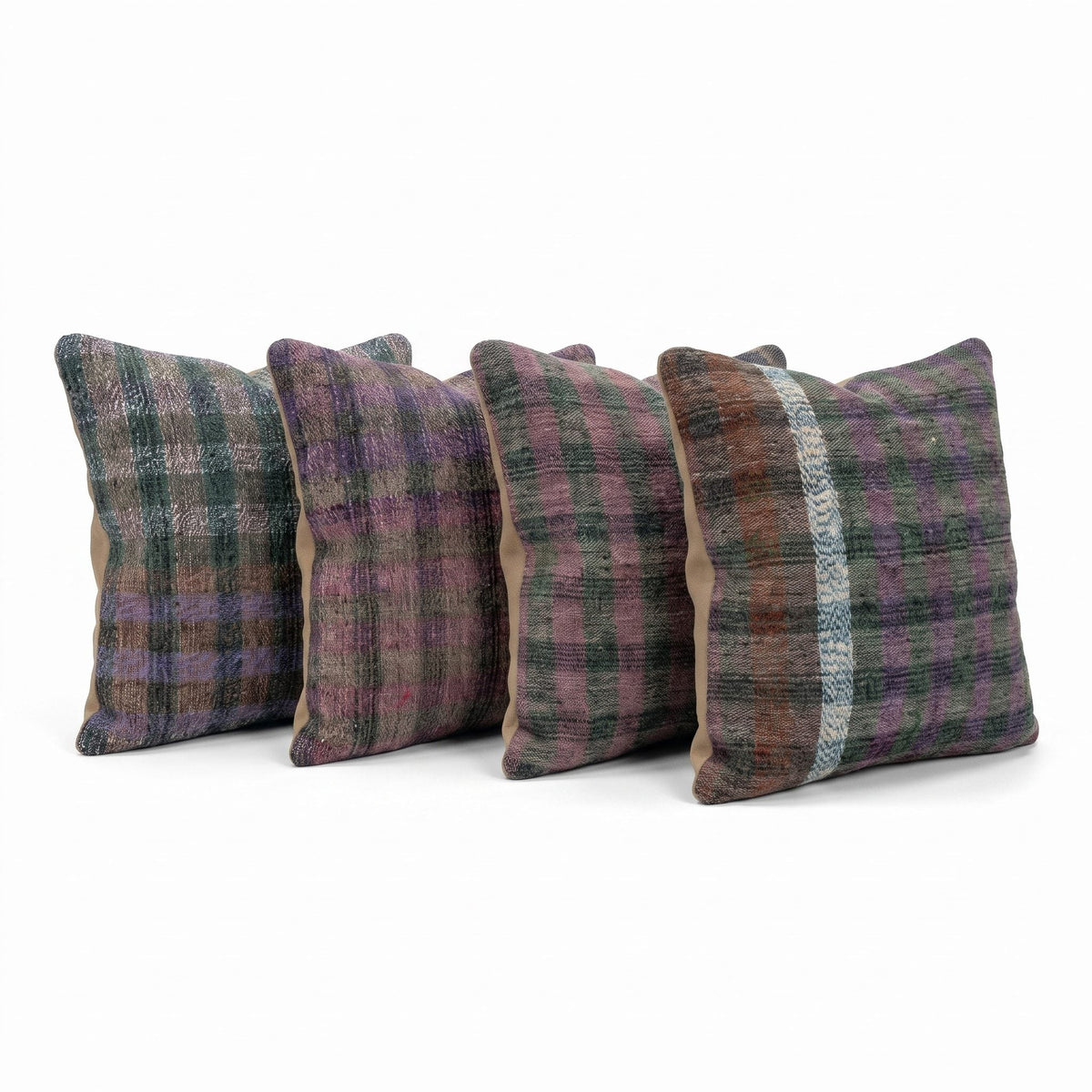 Türk Kilim Kırlent Kılıfı 4'li Set 40 x 40 cm