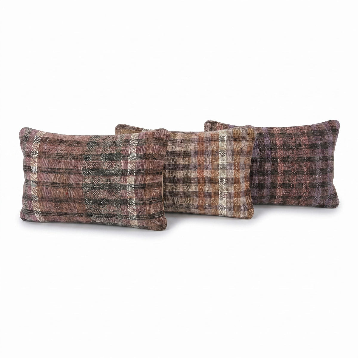 Türk Kilim Kırlent Kılıfı 3'li Set 40 x 60 cm